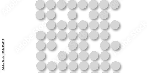 Grey tiles wall. round marble textures, ball tiles. Top view pavement circle block gray texture with seamless patterns floor background. Air Bubble wrap texture background. Textured Background.
