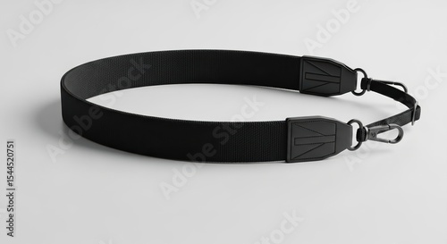 Sleek Black Adjustable Dog Leash Strap for Enhanced Comfort and Durability in Pet Walking Activities