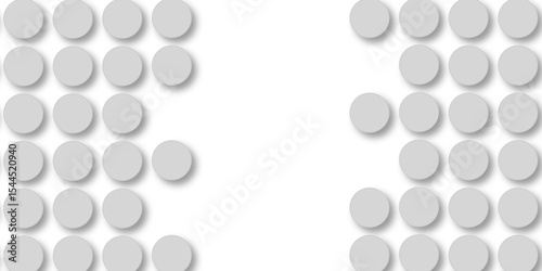 Grey tiles wall. round marble textures, ball tiles. Top view pavement circle block gray texture with seamless patterns floor background. Air Bubble wrap texture background. Textured Background.