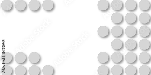 Grey tiles wall. round marble textures, ball tiles. Top view pavement circle block gray texture with seamless patterns floor background. Air Bubble wrap texture background. Textured Background.