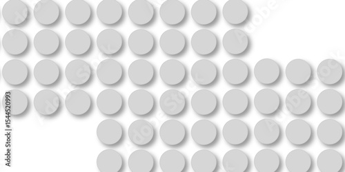 Grey tiles wall. round marble textures, ball tiles. Top view pavement circle block gray texture with seamless patterns floor background. Air Bubble wrap texture background. Textured Background.