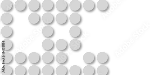 Grey tiles wall. round marble textures, ball tiles. Top view pavement circle block gray texture with seamless patterns floor background. Air Bubble wrap texture background. Textured Background.