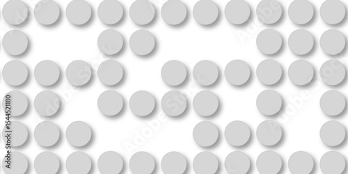 Grey tiles wall. round marble textures, ball tiles. Top view pavement circle block gray texture with seamless patterns floor background. Air Bubble wrap texture background. Textured Background.