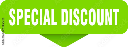 special discount sticker. special discount sign on transparent background
