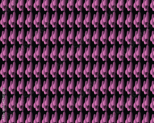 Abstract Pattern of Colorful Elliptical Shapes on a Black Background