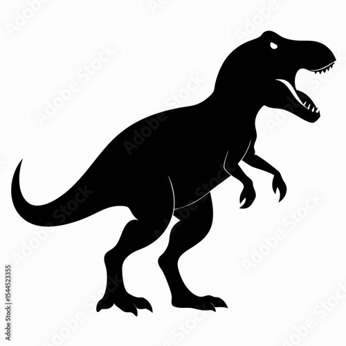 tyrannosaurus rex dinosaur vector illustration