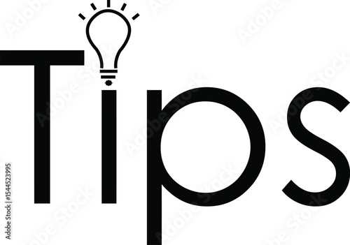 Illumination of Knowledge: An eye-catching visual, featuring the word "Tips" alongside a symbolic lightbulb, serves as an emblem of innovative concepts and insightful knowledge. 