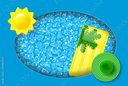 Summer vacation layered poster