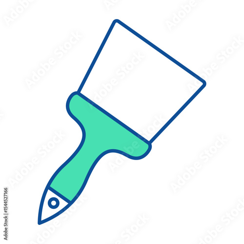 Spatula icon. Construction tool. Color vector instrument illustration