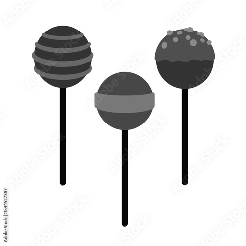  Delicious and Diverse Lollipop Vector Collection: Sweet Treats with Unique Designs and Textures