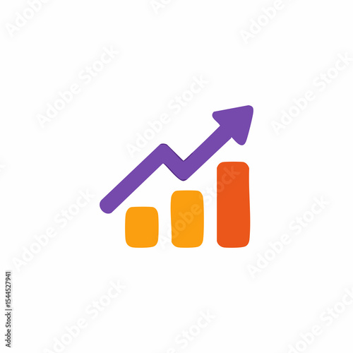 Simple graphic of a rising bar chart