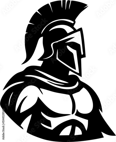 Spartan vector gladiator logo design with ancient warrior helmet graphic for mascot illustration battle symbol soldier character shield emblem fantasy art concept historic hero armor