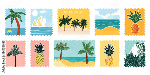 Tropical Postage Stamps