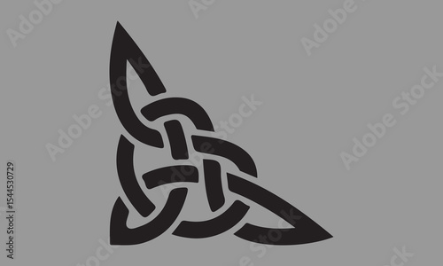vector illustration of an abstract background silhouette, icon, vector, celtic, ornament, knot, illustration, black, pattern, intricate, outline, tattoo, geometric, irish, art, element, decoration, de