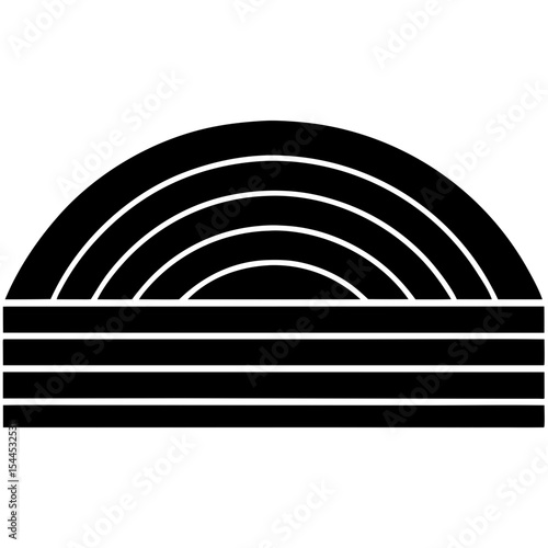 Radiant Sunset Stripes – Art Vector