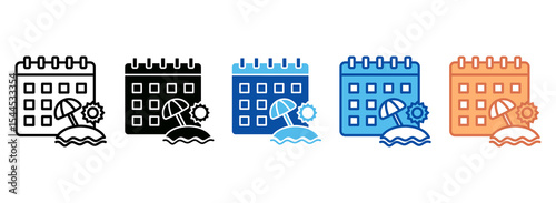 Holidays Icon Set Multiple Style Collection