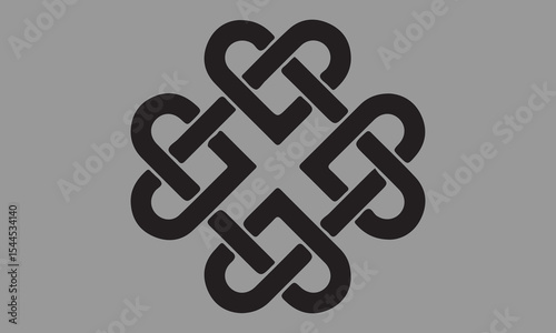 celtic knot symbol silhouette, icon, vector, celtic, ornament, knot, illustration, black, pattern, intricate, outline, tattoo, geometric, irish, art, element, decoration, design, symbol, ancient, blac
