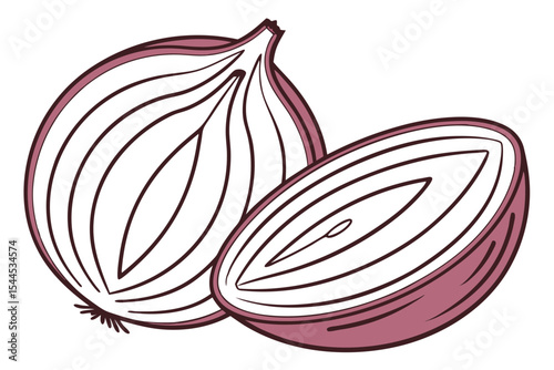 Onion Vegetable Clean Vector Art