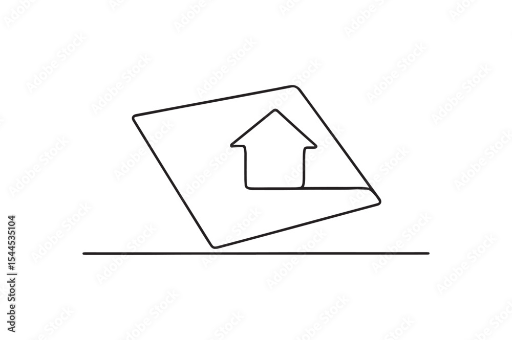 Obraz premium Plot design continuous one line drawing minimalism design