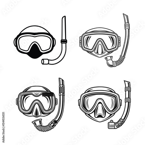 diving gear vector 