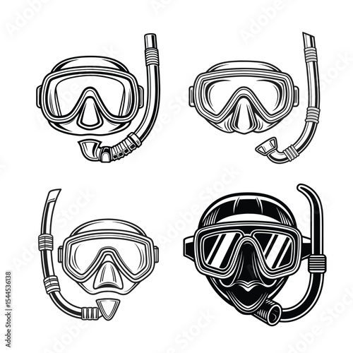 diving gear vector 