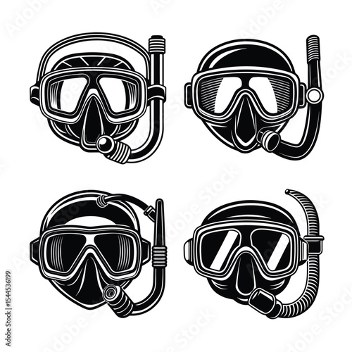 diving gear vector 