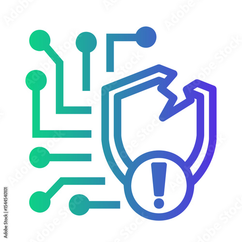 security Line Gradient Icon