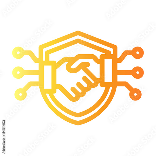 security Line Gradient Icon
