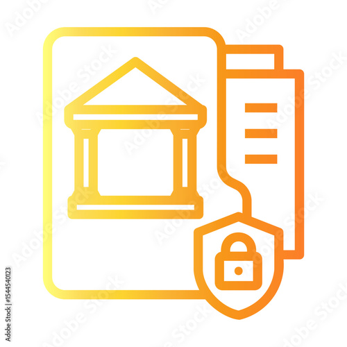 security Line Gradient Icon