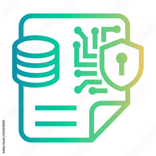 security Line Gradient Icon