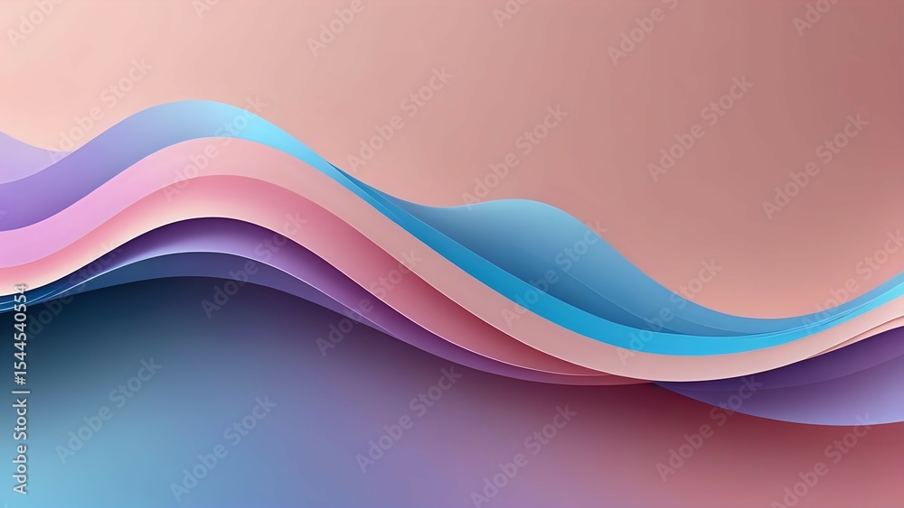 Obraz premium Abstract Pastel Wave Background
