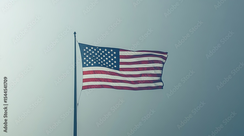 Fototapeta premium Memorial Day Banner. Remember and Honor. United States Flag. Logo Concept Design.