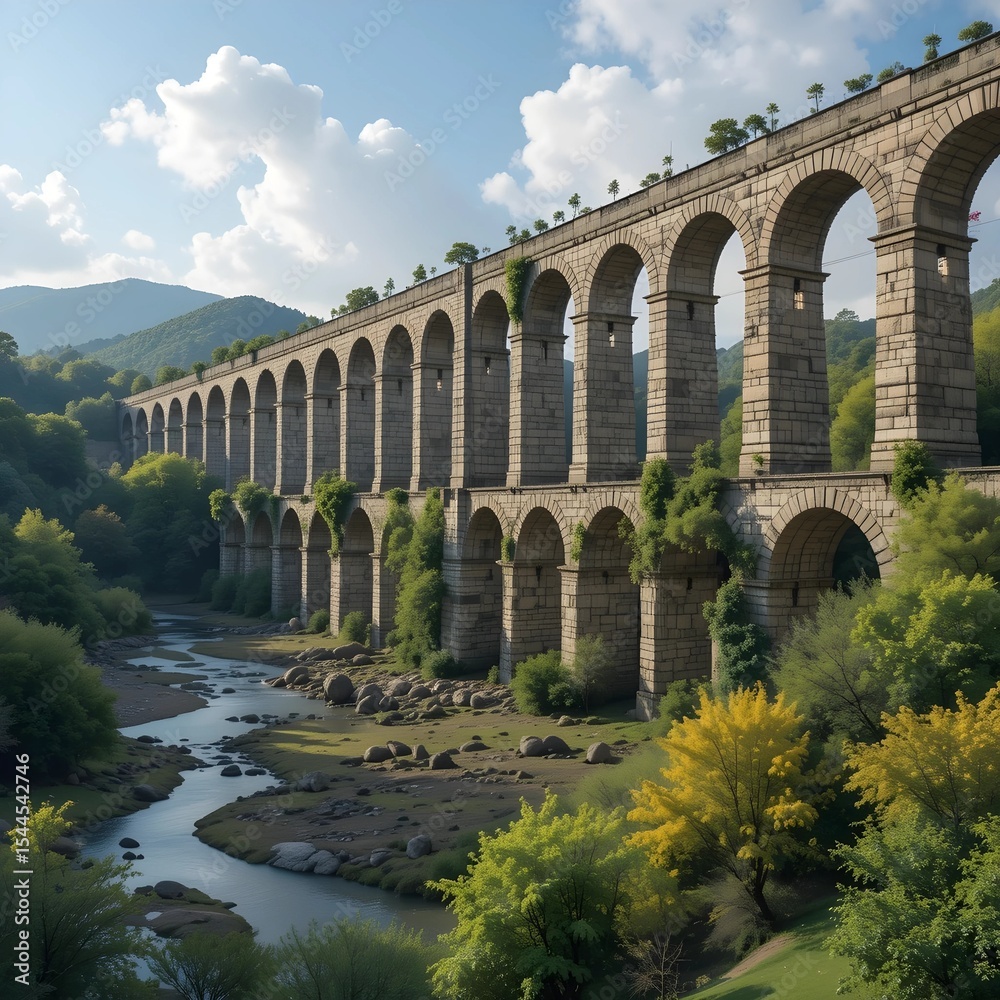 Obraz premium aqueduct, AI Generated