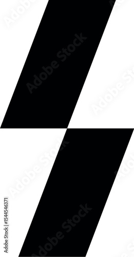 Illustration of abstract lightning bolt design vector illustration for energy company logo and brand identity concepts design vector