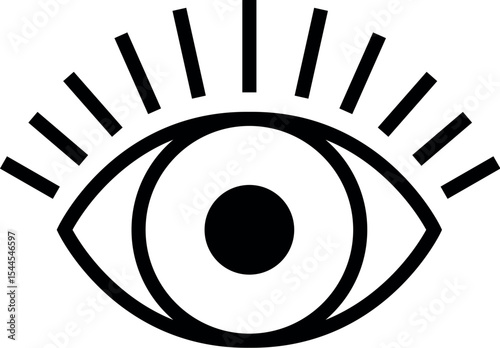 Illustration of eye graphic design vector illustration for vision concept and ophthalmology related projects and designs vector