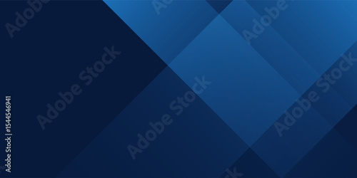 Modern dark navy blue silver abstract pattern background. Geometric shape. Line triangle angle fold polygon diamond art