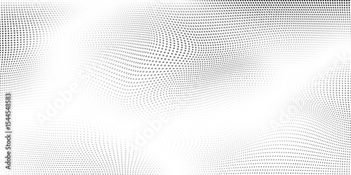 Simple dotted halftone gradient texture. Vanishing polka dot background. Repeating dots background abstract design
