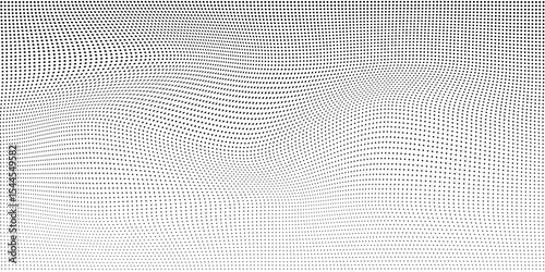 Modern dotted halftone gradient texture. Vanishing polka dot background. Repeating dots abstract