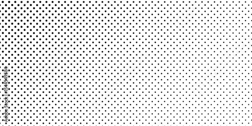 Abstract dotted halftone gradient texture. Vanishing polka dot background. Repeating dots modern art simple art
