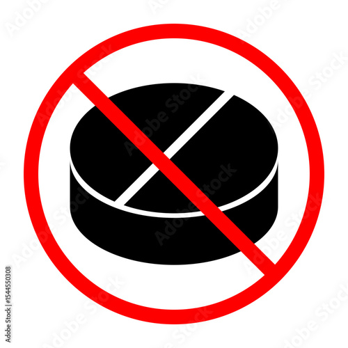 No Drug Sign Icon, Simple Icon Vector Design, best used for presentation, application, web and banner