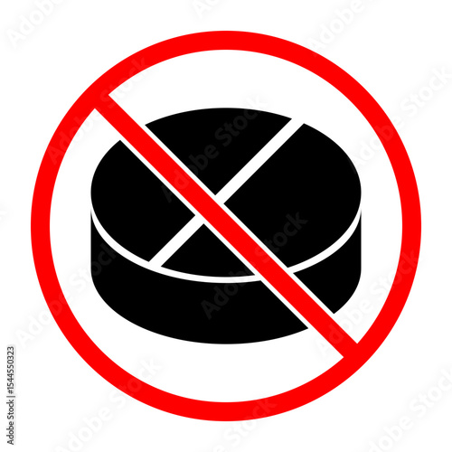 No Drug Sign Icon, Simple Icon Vector Design, best used for presentation, application, web and banner