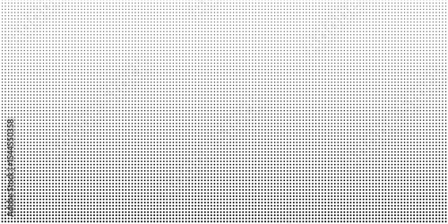 Abstract dotted halftone gradient texture. Vanishing polka dot background. Repeating dots modern