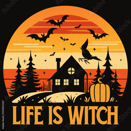 halloween background with pumpkin