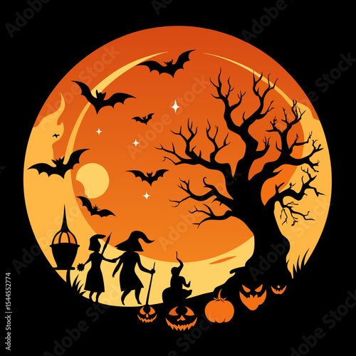 halloween night background