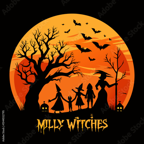 halloween background with bats
