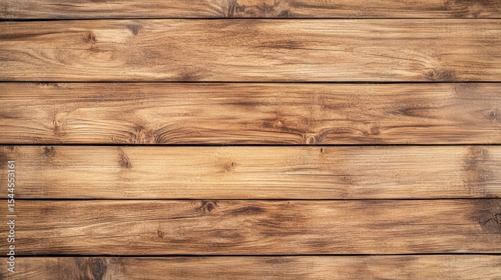 Fototapeta premium Wood planks, horizontal grain, warm tones