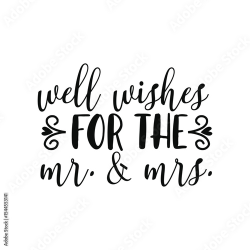 Well Wishes For The Mr And Mrs Wedding Guest Book Sign