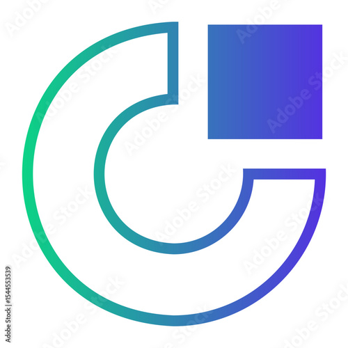 abstract Line Gradient Icon