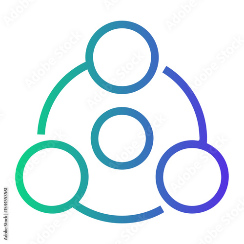 abstract Line Gradient Icon
