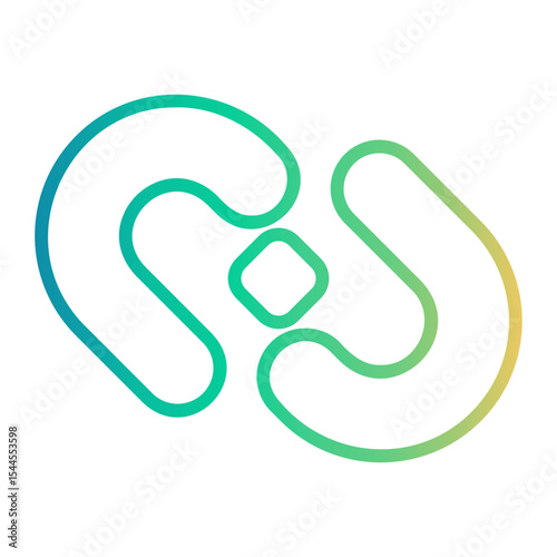 abstract Line Gradient Icon